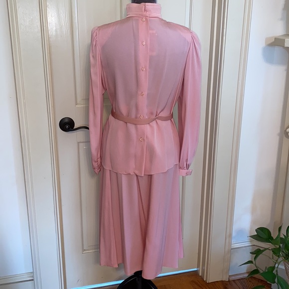 Vintage Richard Warren for Saks Fifth Avenue Pink Skirt Set - Picture 4 of 10